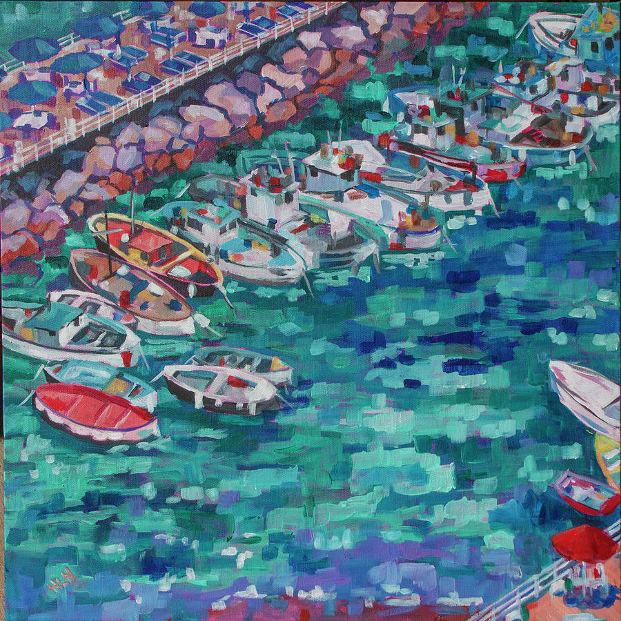 Sorrento Harbor Painting by Heather Nagy