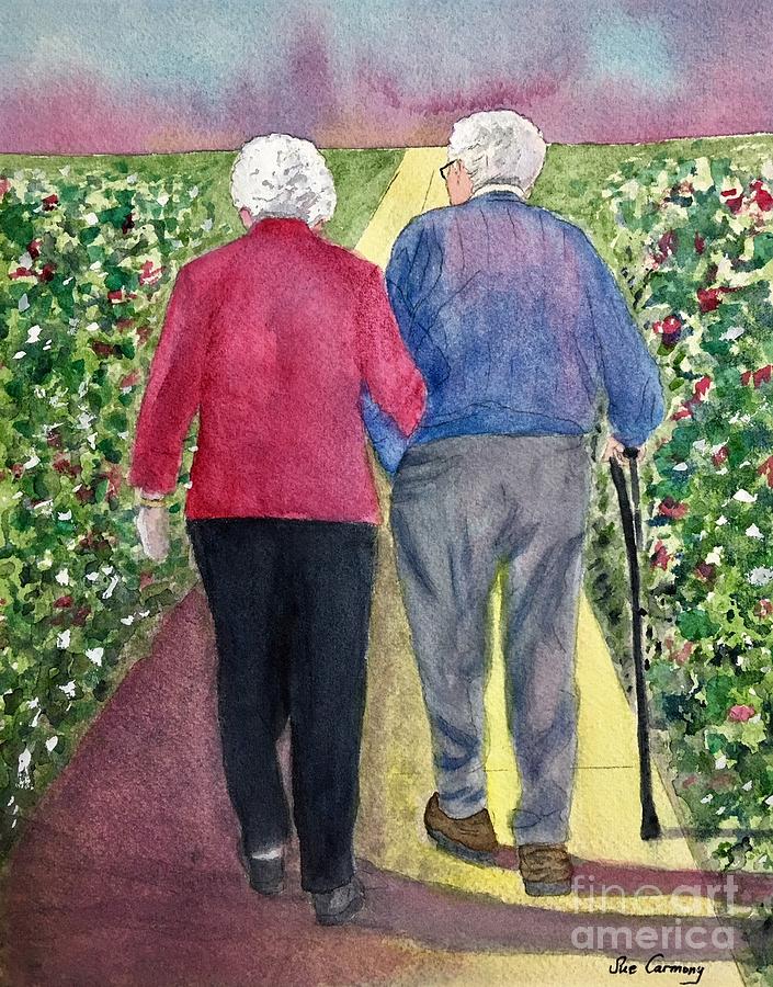 Soul Mates Painting by Sue Carmony