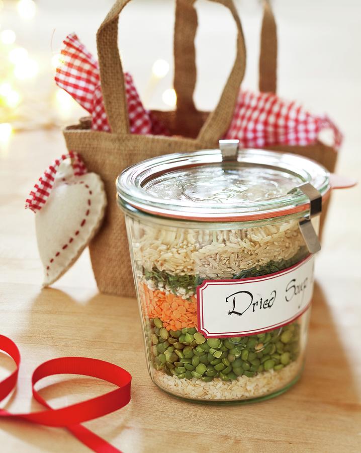 Soup Mix In A Jar Photograph by Snowflake Studios