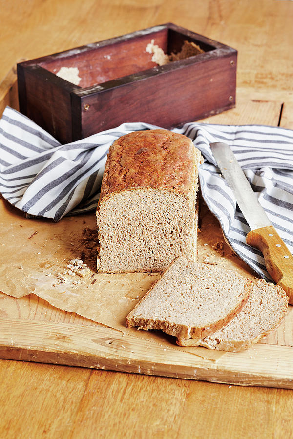 Sourdough Bread In A Wooden Baking Frame Photograph by Torri Tre