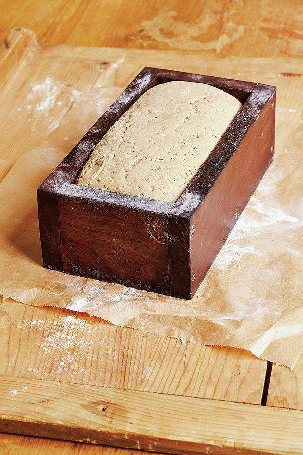 Sourdough Bread In A Wooden Baking Frame Photograph by Tre Torri