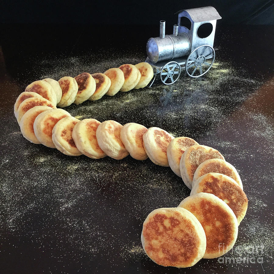 Bread Photograph - Sourdough English Muffins by Amy E Fraser