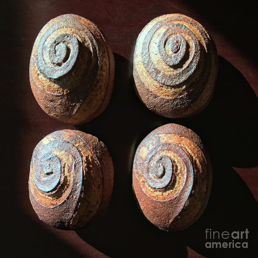 Sourdough Rye Spirals 4 Photograph by Amy E Fraser