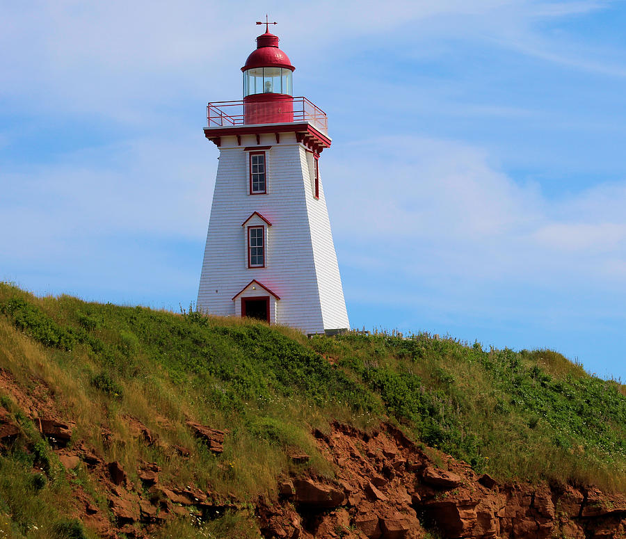 Souris Historic Lighthouse Photograph by Buddy Brackett