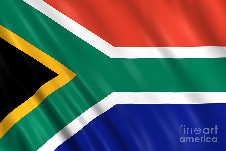 South Africa Flag Photograph by Visual7
