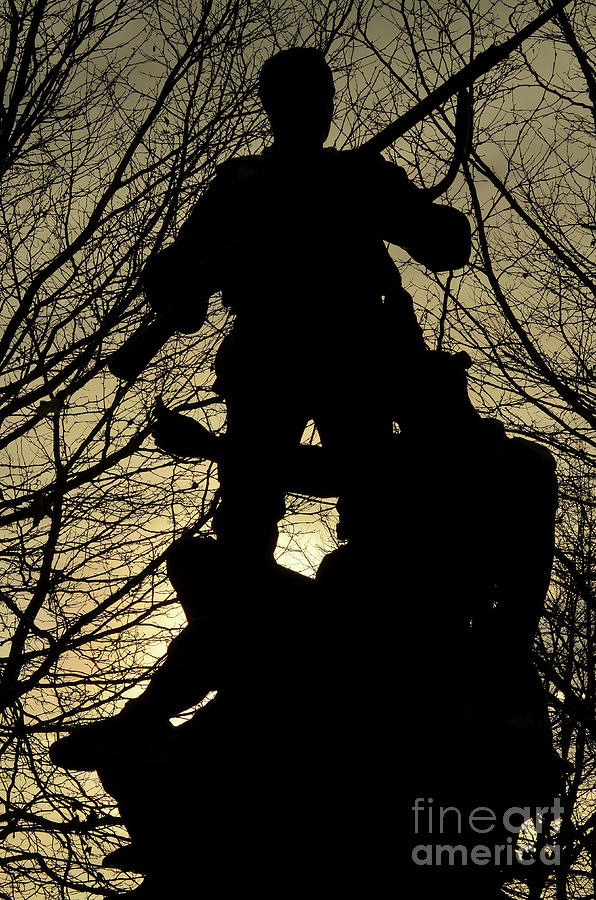 South African War Memorial in Silhouette Photograph by Pics By Tony