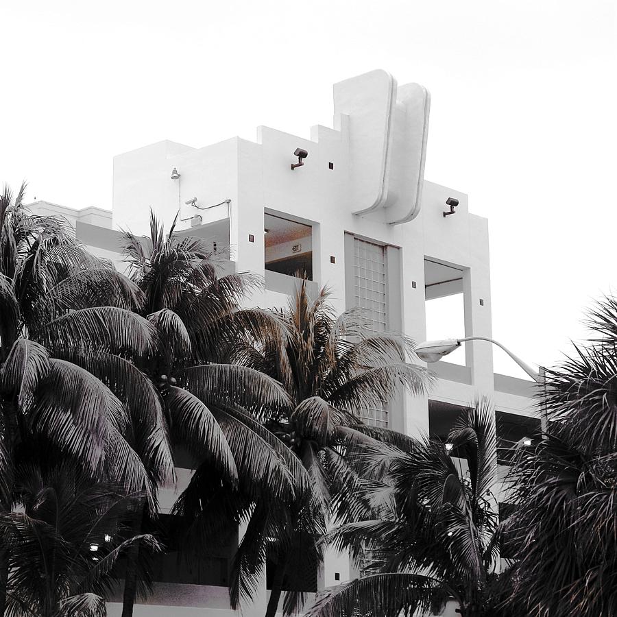 South Beach Art Deco Hotel Square Photograph by Mary Pille