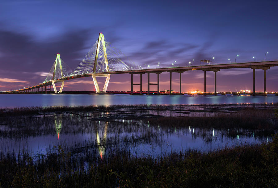 South Carolina Arthur Ravenel Jr. Cooper River Bridge Photograph by