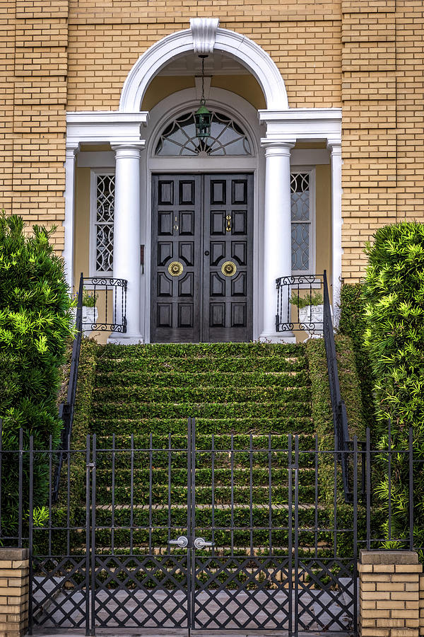 South Carolina - Charleston - Door Up the Stairs Photograph by Ron Pate