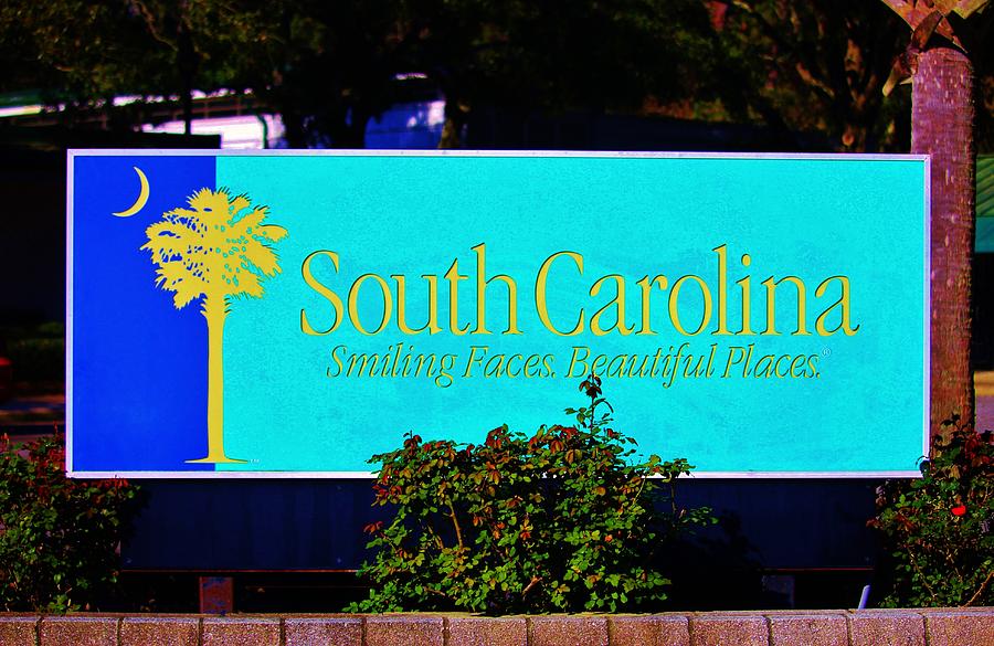 South Carolina Sign Photograph by Cynthia Guinn