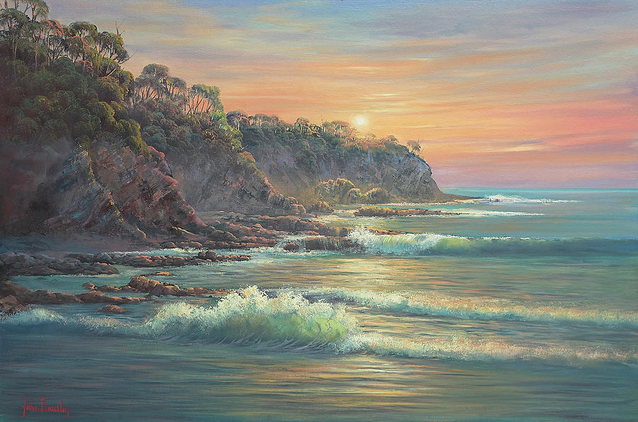 South Coast Sunrise Painting by John Bradley