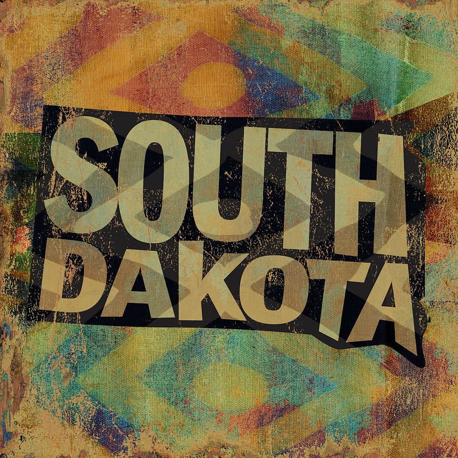 Pattern Mixed Media - South Dakota by Art Licensing Studio