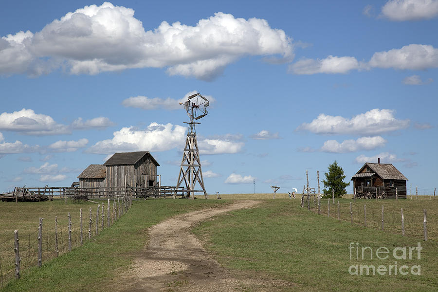 Barn Photograph - South Dakota Windmill, 2009 by Carol Highsmith