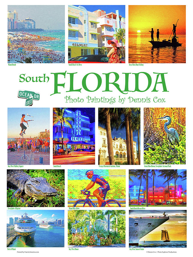 South Florida Travel Poster Photograph
