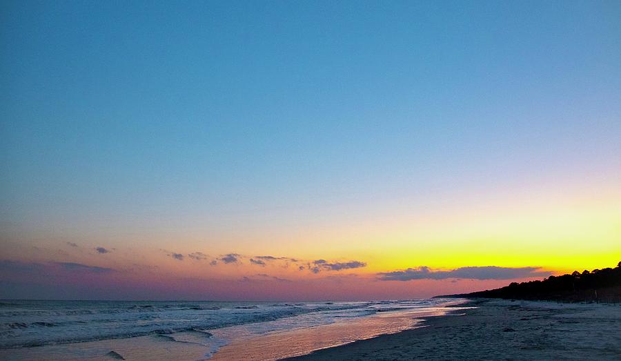 South Forest Beach Sunset Photograph by Dennis Schmidt