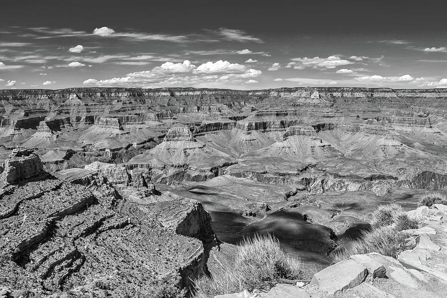 South Kaibab Trail 44 black and white Photograph by Marisa Geraghty Photography