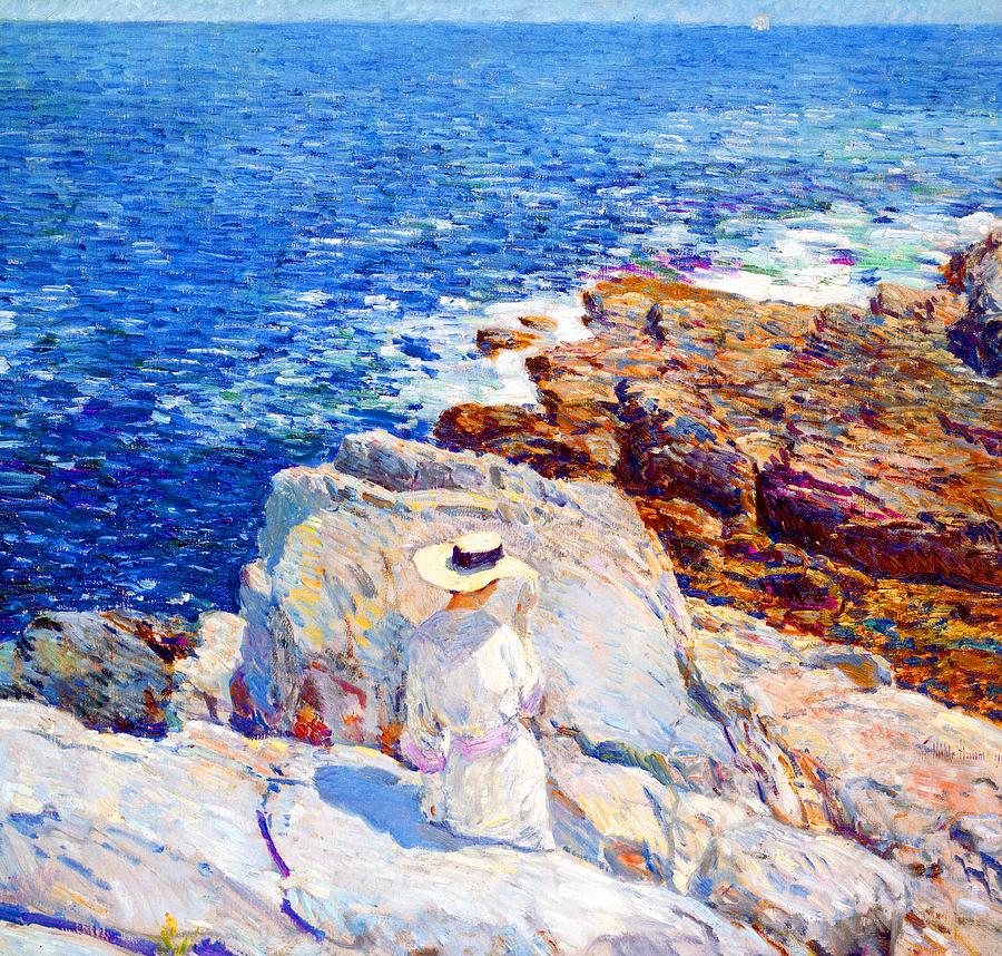 South Ledges Of Appledore Painting