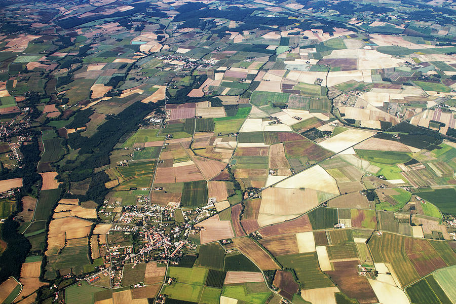 South Of France Aerial View Photograph by Virginie Blanquart