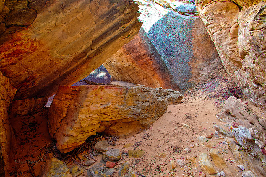 Colorful Rocks Photograph - South of Pryors 7 by Roger Snyder