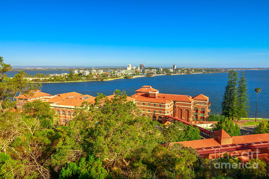 South Perth aerial Photograph by Benny Marty