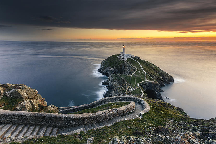 South Stack Lighthouse Photograph by Peter Krocka