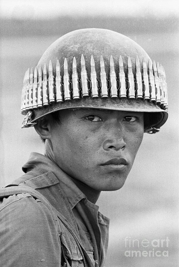 South Vietnamese Solder Wearing Bullets Photograph by Bettmann
