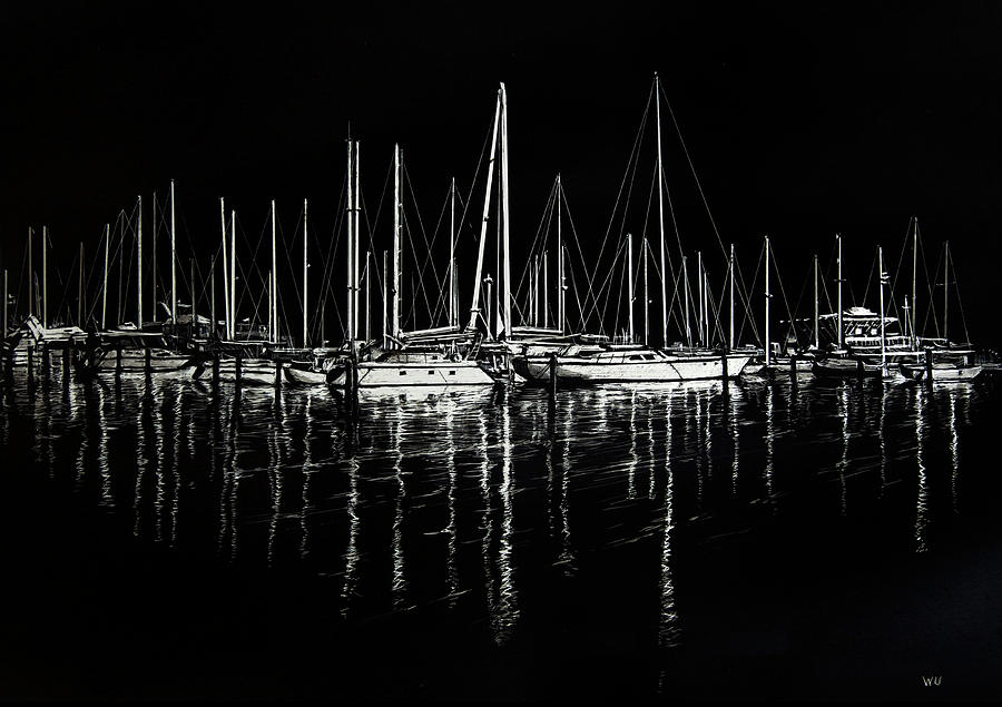 South Yacht Club Drawing by William Underwood South Yacht Club Drawing by William Underwood