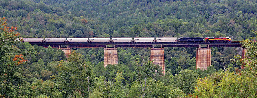 Southern Belle on Wells Viaduct Pano Photograph by Joseph C Hinson