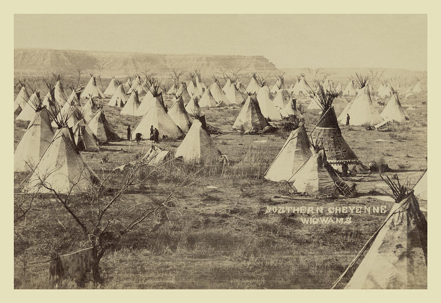 Southern Cheyenne Wigwams Painting by John C.H. Grabill - Fine Art America