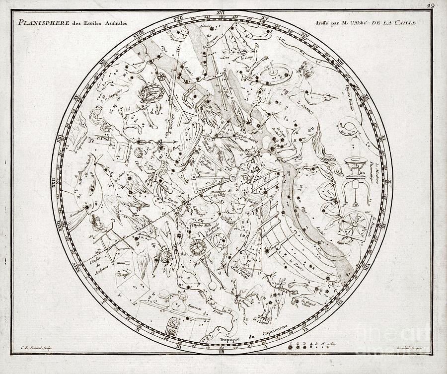 Southern Constellations Photograph by Library Of Congress, Rare Book And Special Collections Division/science Photo Library