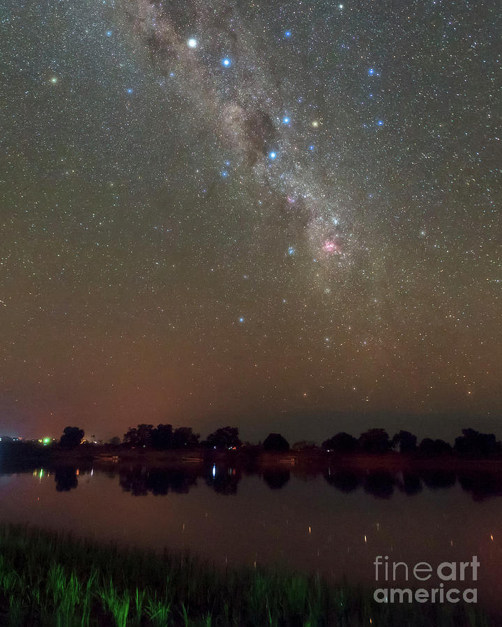 Southern Night Sky Over Tsiribihina River Photograph by Amirreza Kamkar / Science Photo Library