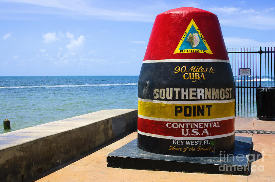 Continental Photograph - Southernmost Point In Continental Usa by Nito Continental Photograph - Southernmost Point In Continental Usa by Nito