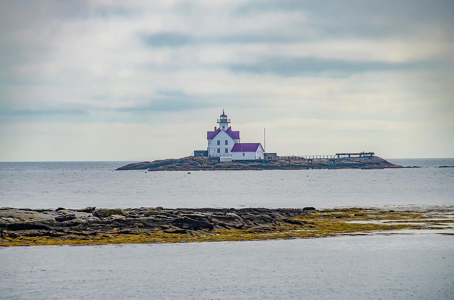 Southport Maine - Cuckolds Fog Signal And Light Station  Photograph by Bill Cannon