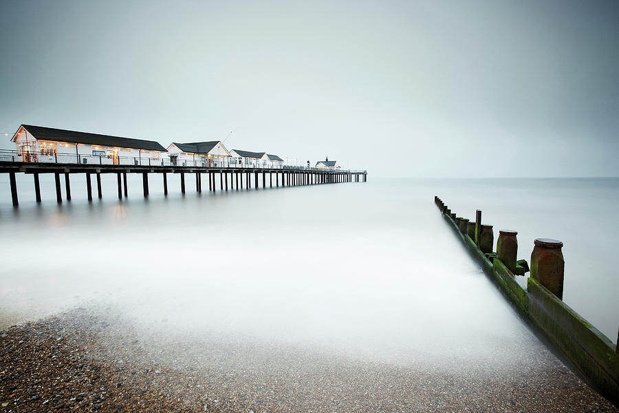 Southwold Pier In Suffolk, England Digital Art by Richard Taylor
