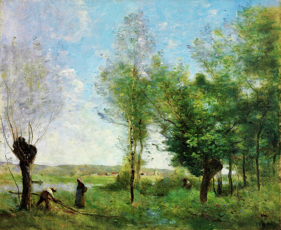 Jean-baptiste Camille Corot Painting - Souvenir Of Coubron - Digital Remastered Edition by Jean-Baptiste Camille Corot Jean-baptiste Camille Corot Painting - Souvenir Of Coubron - Digital Remastered Edition by Jean-Baptiste Camille Corot