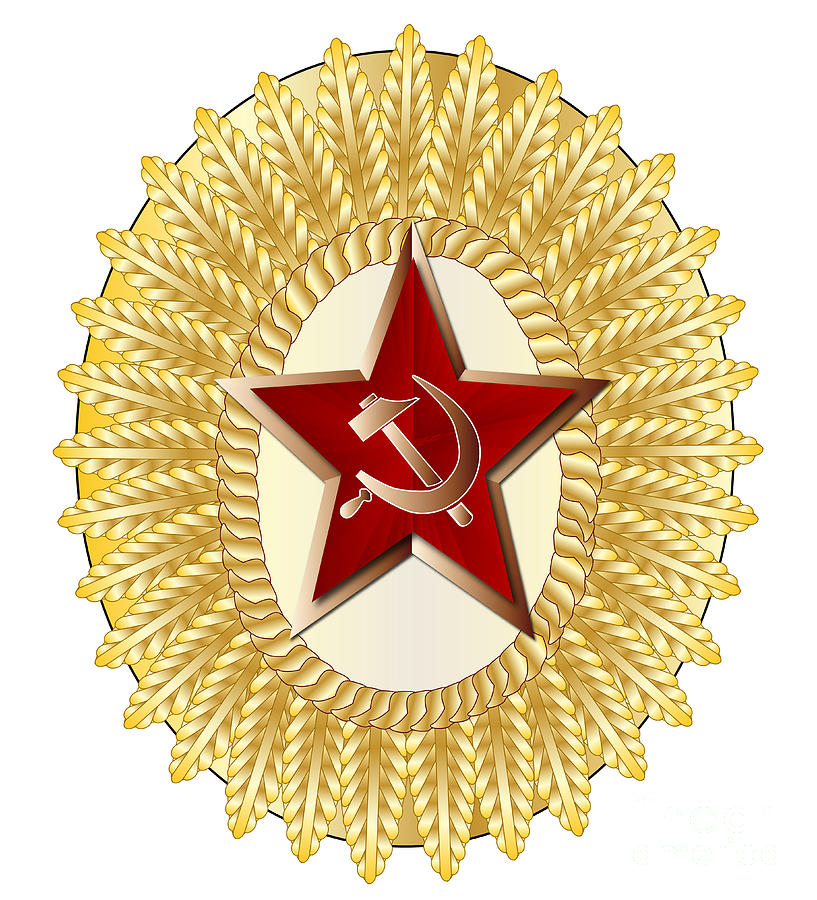 Soviet Officer Metal Cap Badge Digital Art by Bigalbaloo Stock - Fine ...