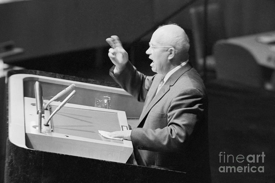 Soviet Premier Nikita Khrushchev Photograph by Bettmann