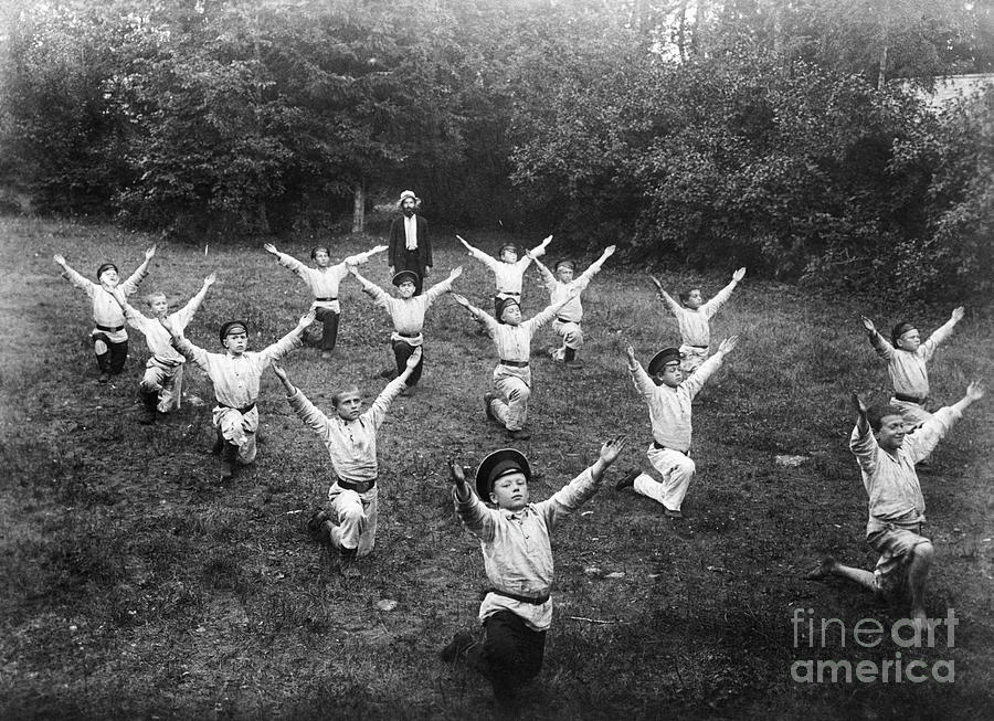 Soviet Students Exercising Together Photograph by Bettmann
