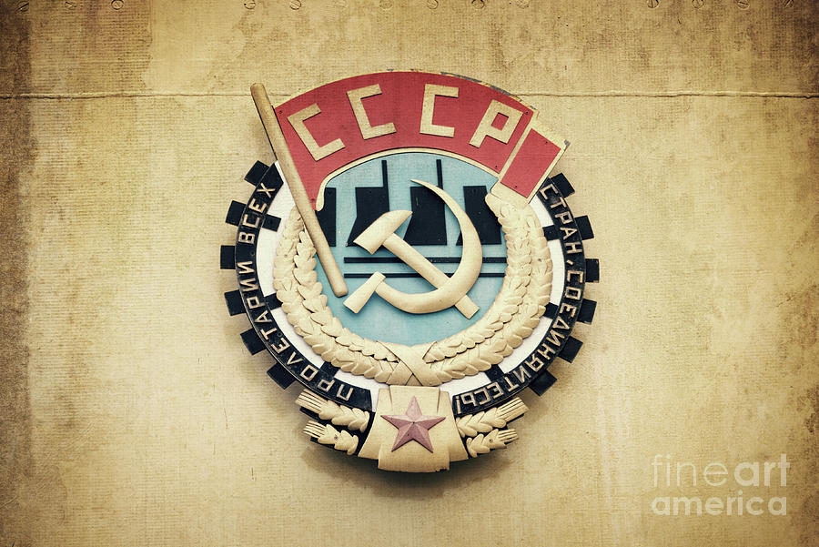 Vintage Soviet Union CCCP emblem Photograph by Delphimages Photo Creations