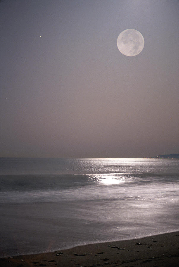 Spac047 Full Moon Photograph by Mitch Diamond