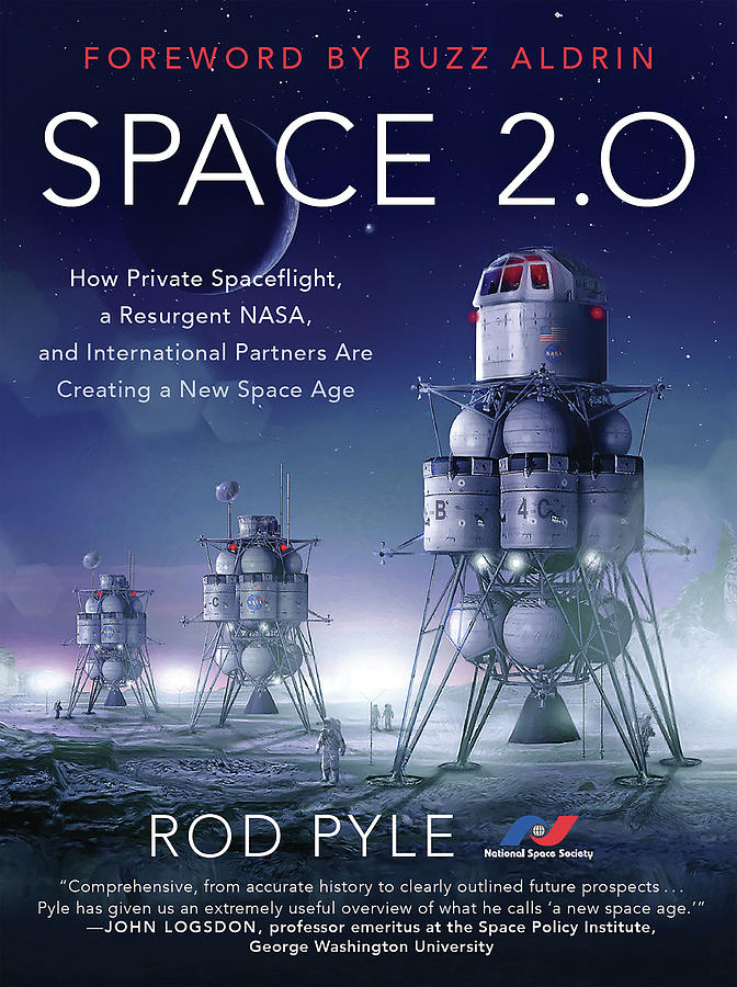 Space 2.0 - artwork of book cover Digital Art by James Vaughan