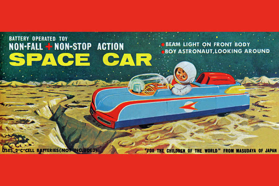 Space Car Painting by Unknown