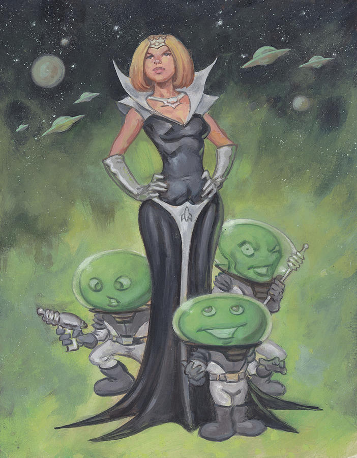 Space Conquerors Painting by Tony Sid Space Conquerors Painting by Tony Sid