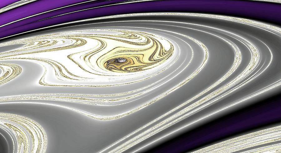 Space Cyclone Purple Digital Art by Don Northup