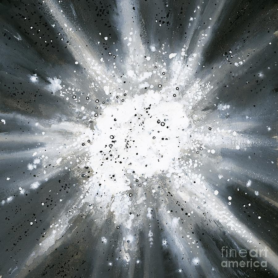 Space Explosion Painting by English School