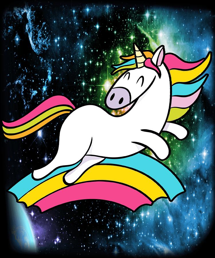 Space Flying Unicorn Digital Art by Trisha Vroom - Fine Art America