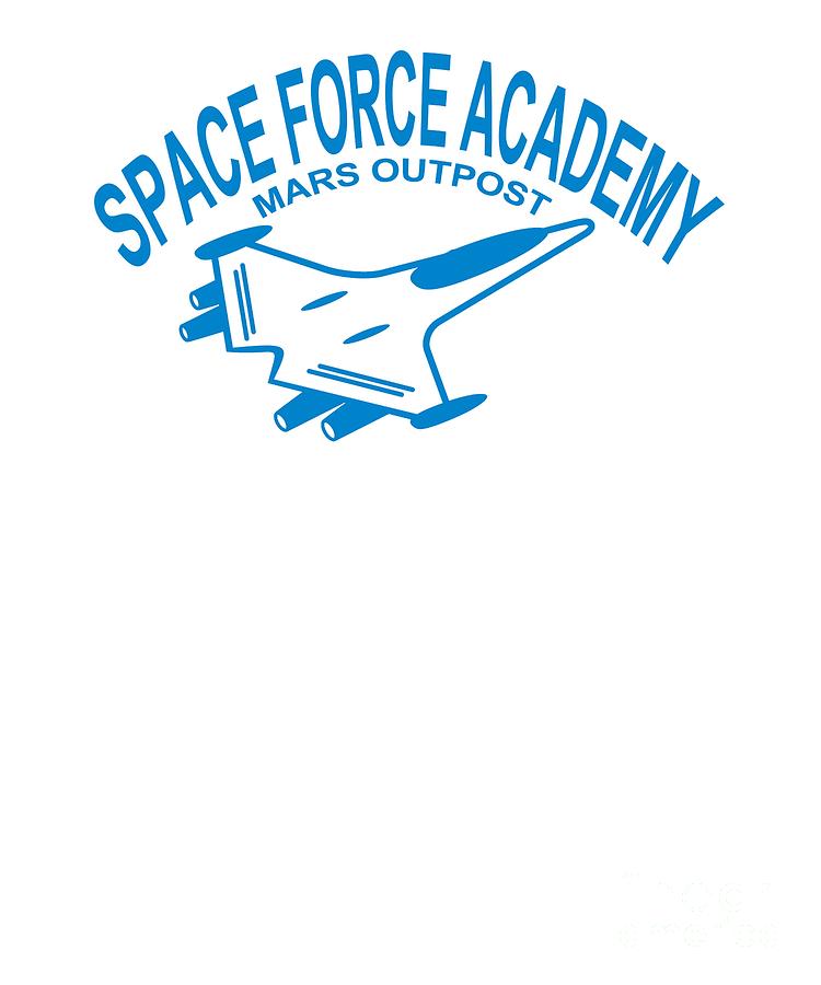 Space Force Academy Ship USA Galactic Military USSF Blue Digital Art by ...