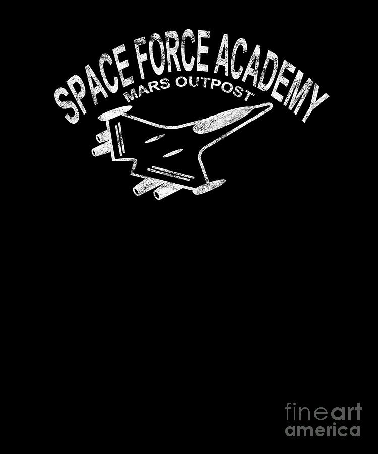 Space Force Academy Ship Usa Galactic Military Ussf White Dis Digital 