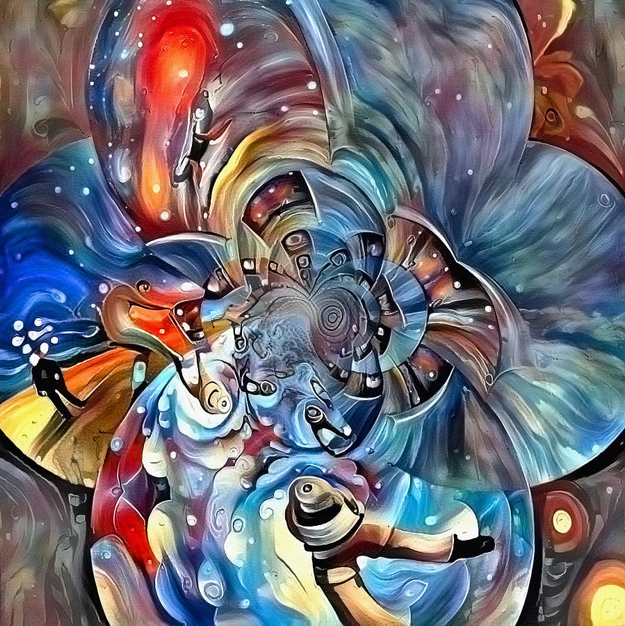 Abstract Digital Art - Space Magic by Bruce Rolff