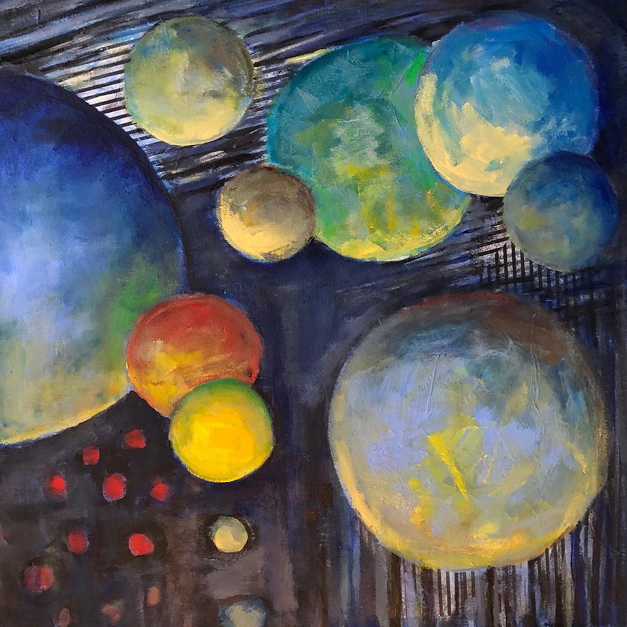 Space Painting by Mary Schiros